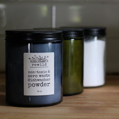 rewild dishwasher powder jar